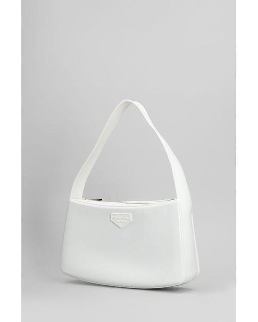 Borsa a mano Flat Timeless in Gomma Bianca di Marc Ellis in White