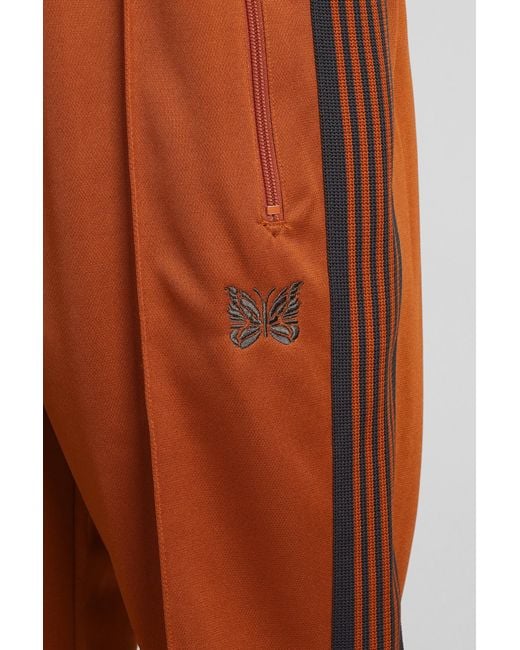 Pantalone in Poliestere Marrone di Needles in Orange da Uomo