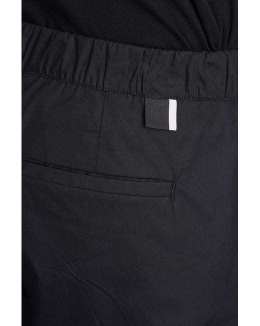 Low Brand Patrick Pants In Black Cotton for men