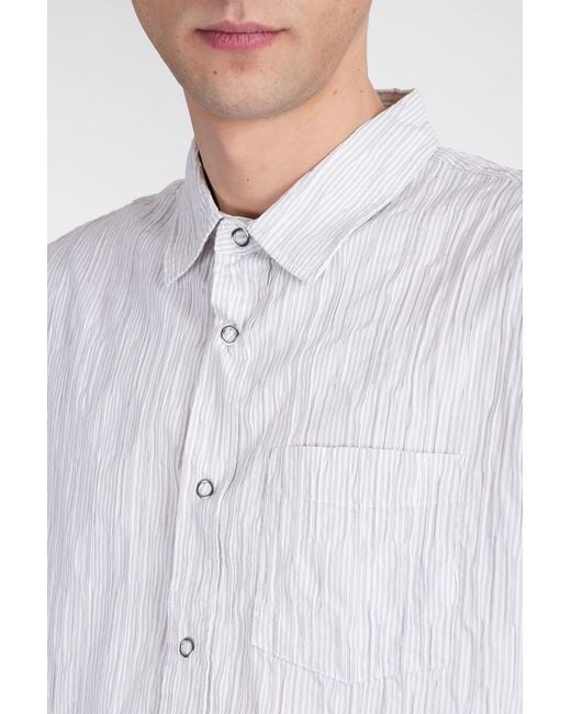 Camicia in Cotone Beige di Stussy in White da Uomo