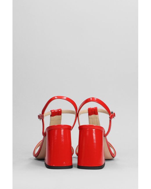 Marc Ellis Sandals In Red Leather