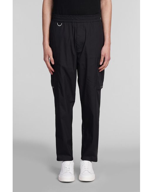Low Brand Combo Pants In Black Cotton for men