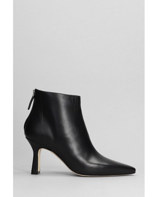 The Seller High Heels Ankle Boots In Black Leather