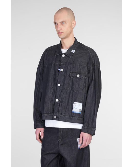 Giacche Denim in Cotone Nero di INSTRU(MEN-TAL) by MIHARA YASUHIRO in Blue da Uomo