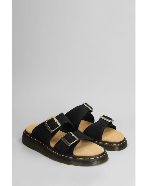 Dr. Martens Josef Slipper-mule In Black Suede for men