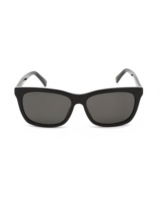 Gucci GG0449S Sunglasses Ruthenium Black / Grey Unisex in Gray | Lyst