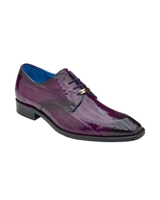 Belvedere Italo D05 Shoes Genuine Eel Casual Derby Oxfords (bv3135) in  Purple for Men | Lyst