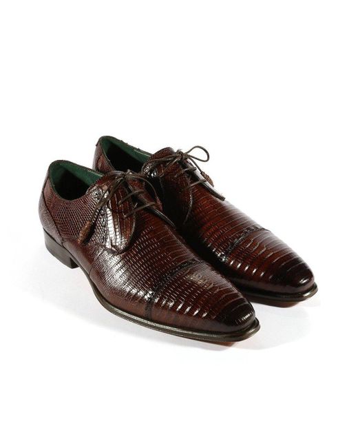 Mezlan valdes genuine lizard cap store toe derby