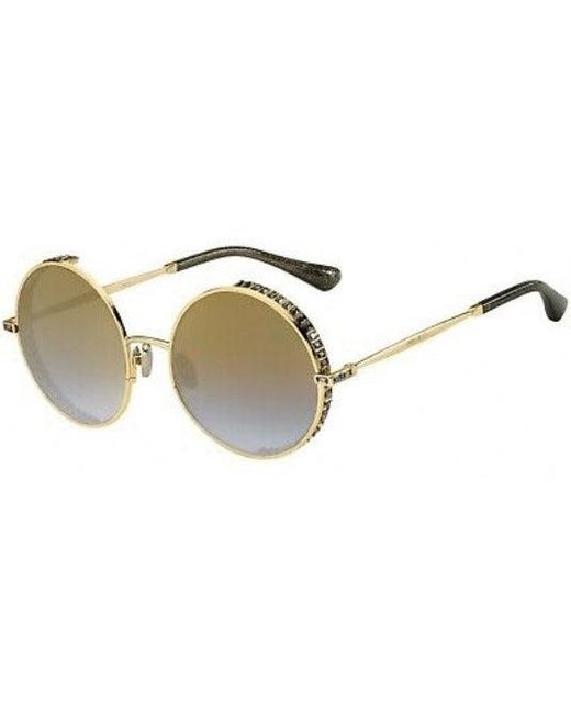 Jimmy Choo Goldy/s Sunglasses Gold / Grey Bronze in Metallic Lyst