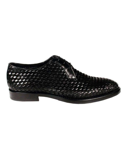 Corvari Designer Designer Shoes Skipper Camoscio Woven Leather And Suede  Oxfords (cor1006) in Black for Men | Lyst