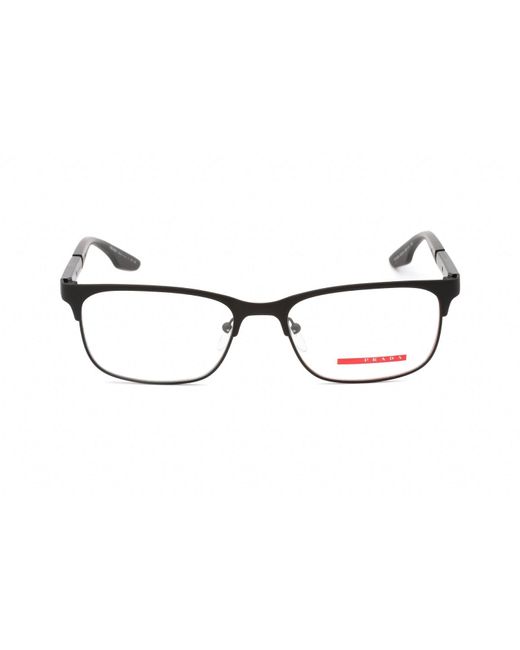 Prada Sport 0ps 52nv Eyeglasses Black Rubber / Clear Lens in Brown | Lyst