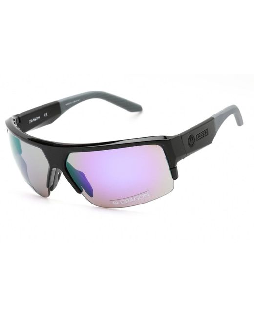 Dragon Dr Ridge X Ll Sunglasses Matte Black / Ll Silver Ion in Blue for