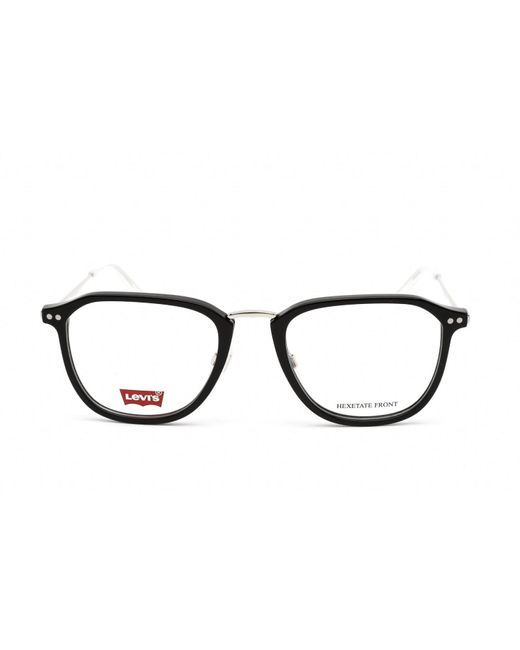 Levi's Lv 5011/s Eyeglasses Black/clear Demo Lens in Metallic for