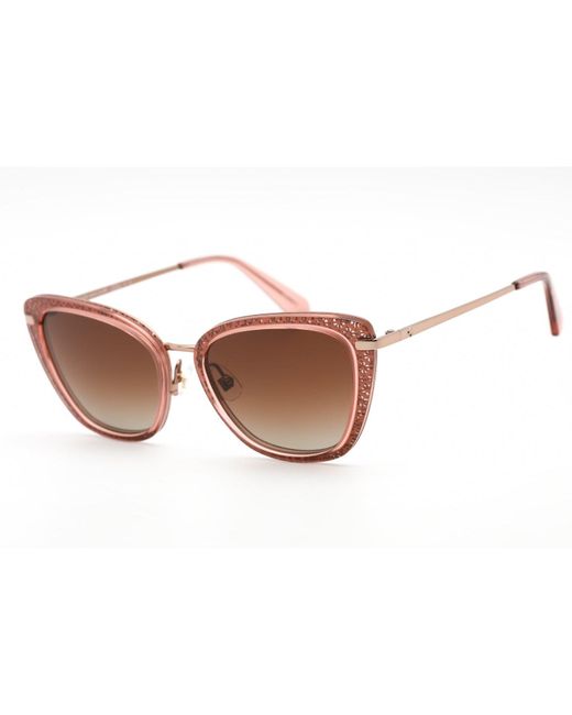 Kate Spade Thelma/g/s Sunglasses Pink/brown Grad Polz | Lyst