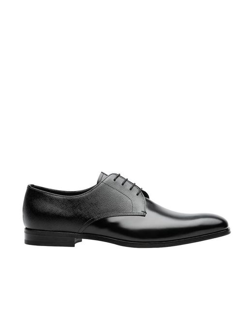 Prada 2eb174-uwu Shoes Saffiano / Calf-skin Leather Oxfords (prm1008 ...