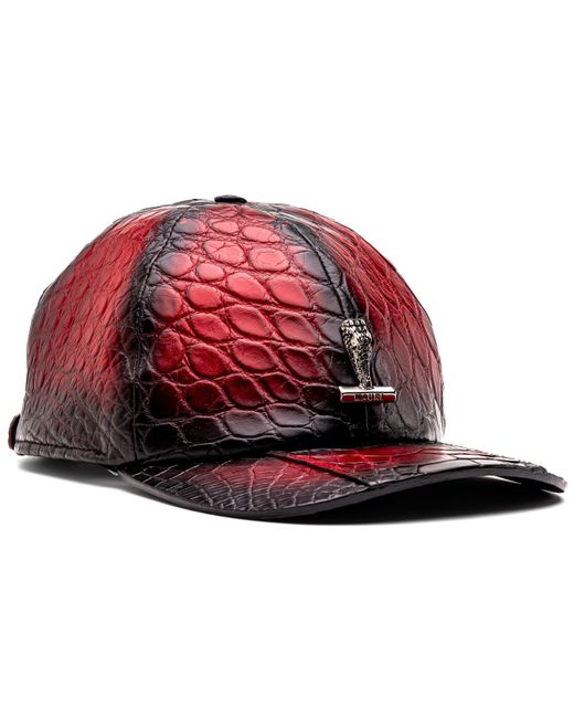 Mauri H65 With Black Finished Exotic Alligator Hat (mah1043) in Red | Lyst  UK