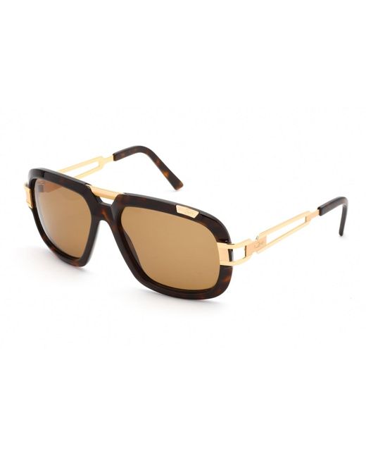 Cazal 8015 Sunglasses Amber Tortoise Gold / Brown Gradient Unisex
