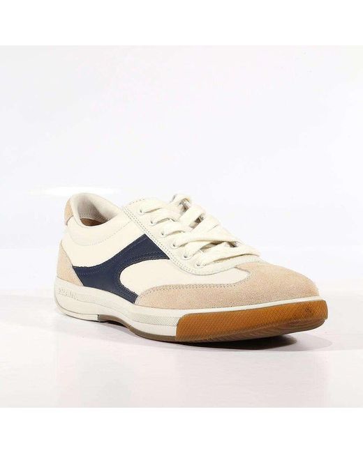 Prada Sports Designer Shoes /navy Leather Sneakers 4e1562 (prm40) in White  for Men | Lyst UK