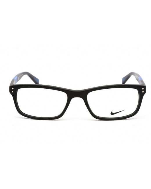Oblea idea dolor de muelas Nike 7237 Eyeglasses Matte Black Photo Blue / Clear Lens | Lyst
