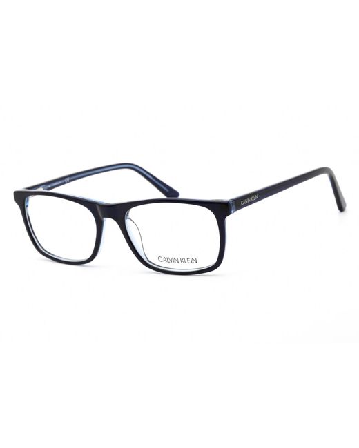 Calvin Klein Ck20503 Eyeglasses Crystal Navy/light Blue / Clear Lens in ...