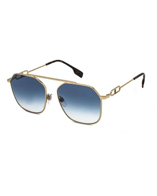 Burberry Be3124 Sunglasses Light Gold / Clear Gradient Light Blue | Lyst UK
