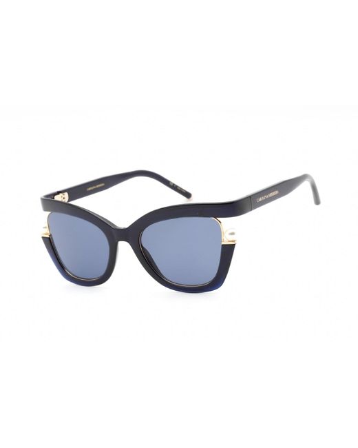 Carolina Herrera Ch 0002 S Sunglasses Blue Blue Lyst Uk