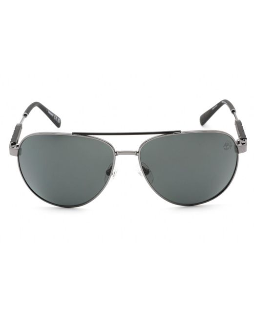 Timberland Tb9282 Sunglasses Shiny Dark Nickeltin / Smoke Polarized in ...