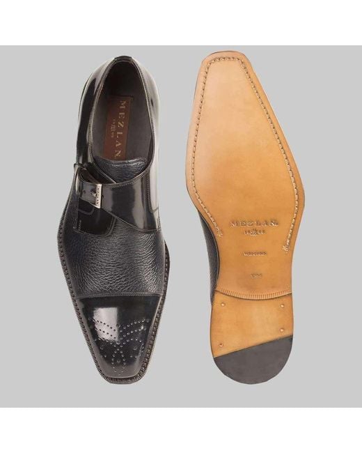 Blue mezlan cheap shoes