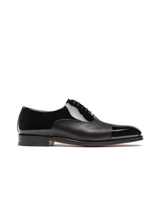 patent leather cap toe oxford
