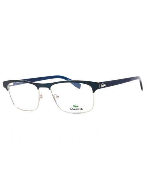Lacoste L2198 Eyeglasses Matte Blue / Clear Lens Lyst