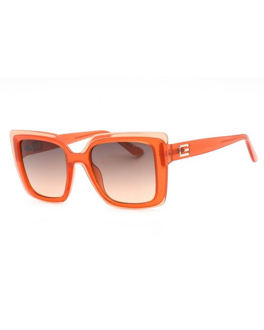 Guess Gu7908 Sunglasses Orange/other / Gradient Brown in Red