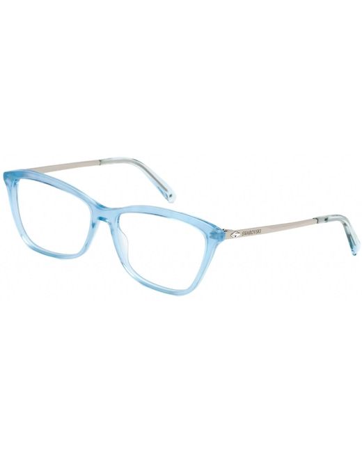 Swarovski Sk5314 Eyeglasses Light Blue / Clear Lens Lyst
