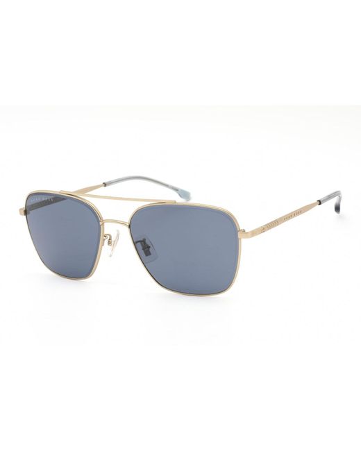 BOSS by HUGO BOSS Boss 1345/f/sk Sunglasses Matte Blue / Gold for Men ...