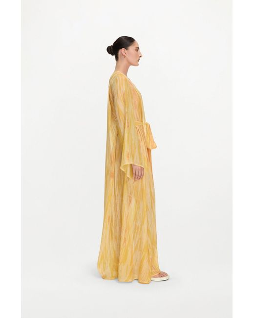 Delos Yellow Azura Robe Dress