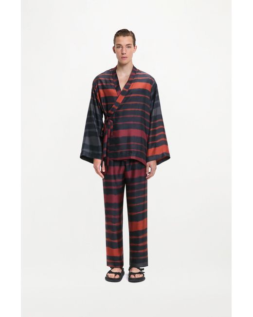 RS24-RTW-JK08M-0001 TAO JACKET PRINTED SILK TWILL RAINBOW CROC Multicolor Tao Jacket for men