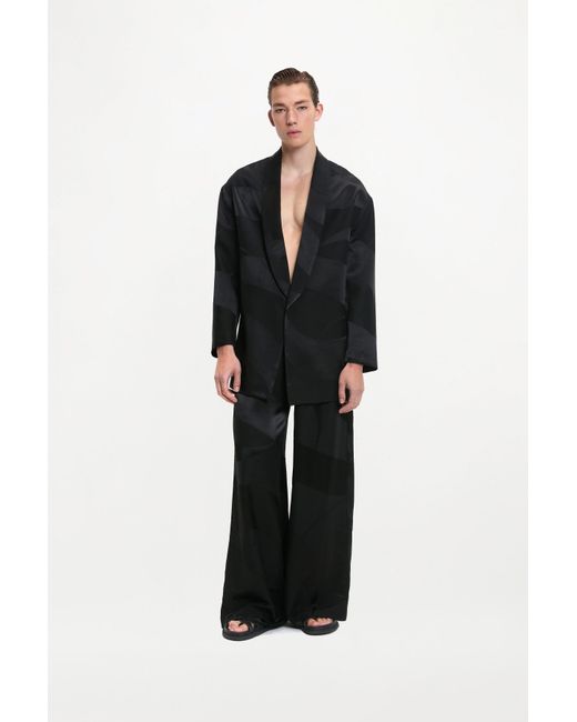 delos.land Black Clement Trousers Monogram for men