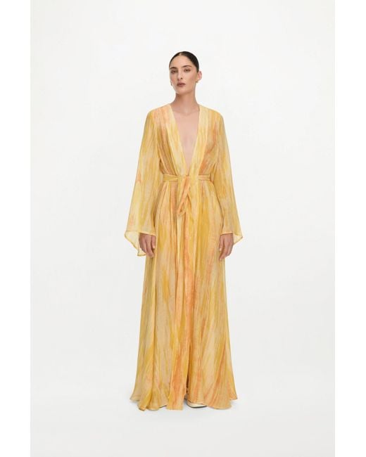 Delos Yellow Azura Robe Dress