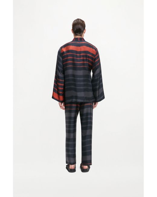 RS24-RTW-JK08M-0001 TAO JACKET PRINTED SILK TWILL RAINBOW CROC Multicolor Tao Jacket for men