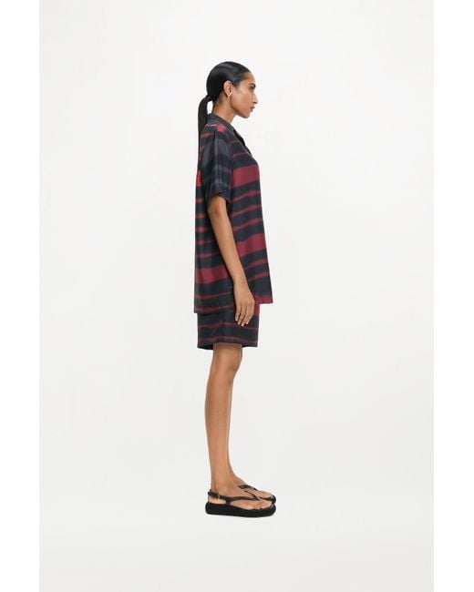 RS24-RTW-SHI02M-0023-OTTO SHIRT PRINTED SILK TWILL RAINBOW CROC Black Otto Shirt