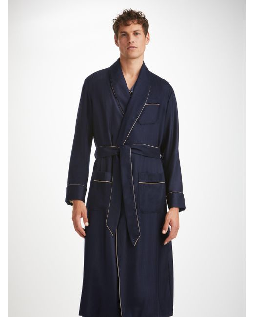 Men's Quilted Silk Luxury Dressing Gown, Gentleman's Paisley Smoking Robe  and Pajamas