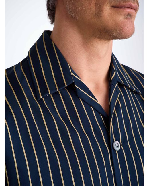 Derek Rose Blue Classic Fit Pyjamas Royal 224 Cotton for men