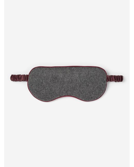 Derek Rose Black Eye Mask Duke Cashmere for men