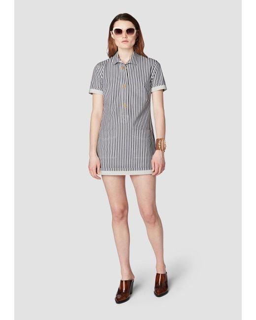 10 Crosby Derek Lam Short Sleeve Utility Shirt Dress In Blue Lyst 10 Crosby Derek Lam Blue Short Sleeve Utility Shirt Dress Lyst