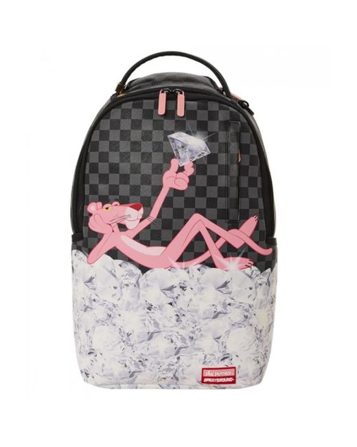 PINK PANTHER STACKED DIAMONDS U BACKPACK di Sprayground in Gray
