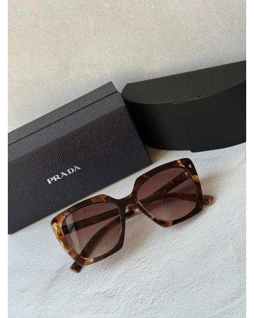 Prada Black Pr23Zs Square Sunglasses
