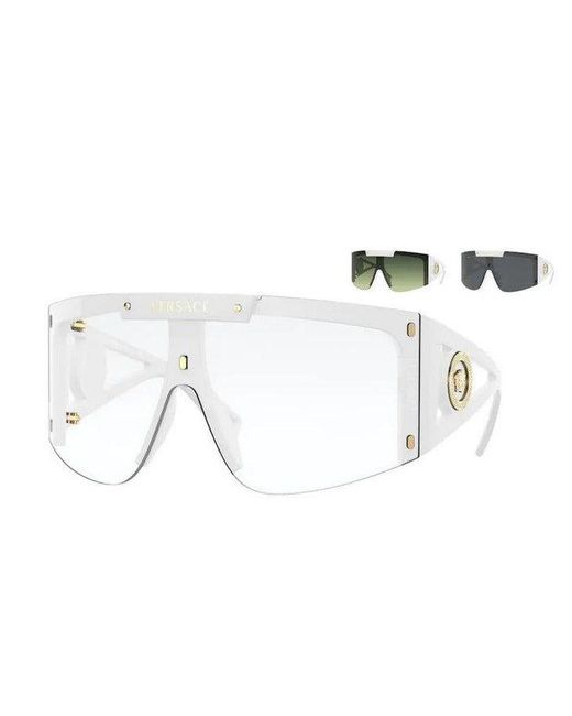 Versace on sale shield sunglasses