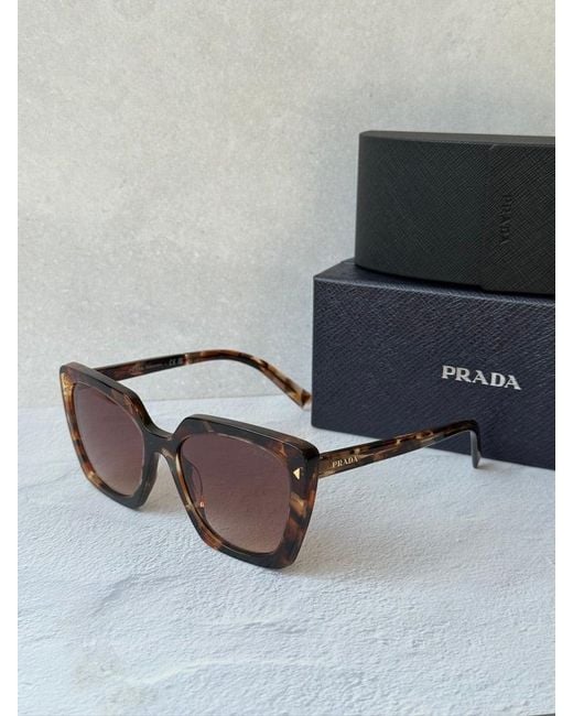Prada Black Pr23Zs Square Sunglasses