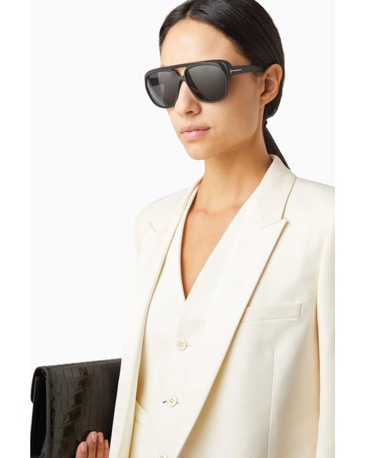 Tom Ford Black Jayden Ft1103 Aviator