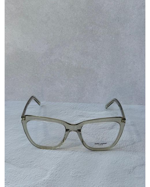 Saint Laurent Black Sl548 Slim Eyeglasses Frames