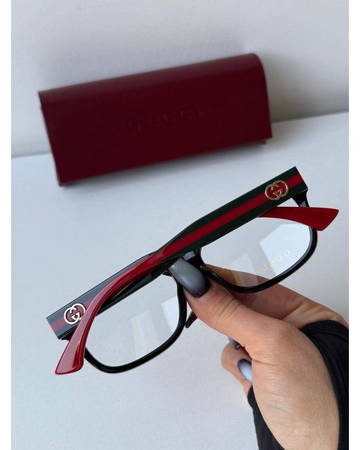 Gucci Black Gg0278On Striped Leg Frames